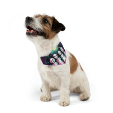 DistinctInk Adjustable Pet Banana Collar with Exploring the Unknown Design for Halloween LGBTQ+ Pride