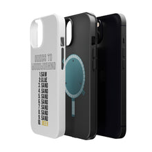 DistinctInk ToughCase for Apple iPhone, Compatible with MagSafe Charging - Guides to Woodworking Saw Glue Sand Beer