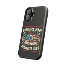 DistinctInk Tough Case for iPhone, Compatible with MagSafe Charging | Trump - Promises Made, Promises Kept | Conservative