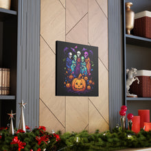 DistinctInk Canvas Wall Art with "Mindful Connections" for Halloween LGBTQ+ Pride