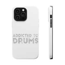 DistinctInk ToughCase for Apple iPhone, Compatible with MagSafe Charging - Addicted to Drums