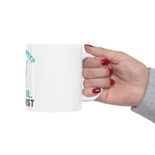 DistinctInk Glossy White Coffee / Tea Mug - Half Empty? Add Alcohol. -Optimist