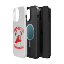 DistinctInk ToughCase for Apple iPhone, Compatible with MagSafe Charging - Firefighter - Always Ready