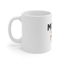 DistinctInk Glossy White Coffee / Tea Mug - Money Is Calling Decline or Accept