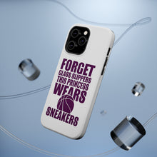 DistinctInk ToughCase for Apple iPhone, Compatible with MagSafe Charging - Forget Glass Slippers Princess Wears Sneakers