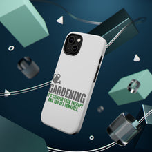 DistinctInk ToughCase for Apple iPhone, Compatible with MagSafe Charging - Gardening - Cheaper Than Therapy & You Get Tomatoes