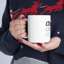 DistinctInk Glossy White Coffee / Tea Mug - Live. Love. Pilates.
