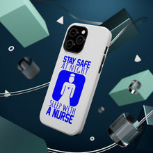 DistinctInk ToughCase for Apple iPhone, Compatible with MagSafe Charging - Stay Safe at Night Sleep With a Nurse