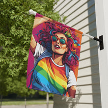 DistinctInk Garden & House Banner Flag with Leading a New Path Design for LGBTQ+ Pride
