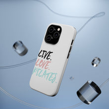DistinctInk ToughCase for Apple iPhone, Compatible with MagSafe Charging - Live. Love. Pilates.