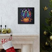 DistinctInk Canvas Wall Art with "Mindful Connections" for Halloween LGBTQ+ Pride