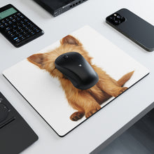 DistinctInk Mouse Pad - 1/4" Foam Rubber - Norwich Terrier Puppy Drawing