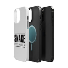 DistinctInk ToughCase for Apple iPhone, Compatible with MagSafe Charging - SNAKE Lives Matter