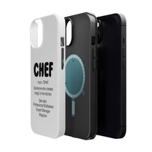 DistinctInk ToughCase for Apple iPhone, Compatible with MagSafe Charging - Chef Definition - Magic in the Kitchen