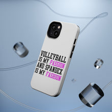 DistinctInk ToughCase for Apple iPhone, Compatible with MagSafe Charging - Volleyball is My Passion Spandex My Fashion
