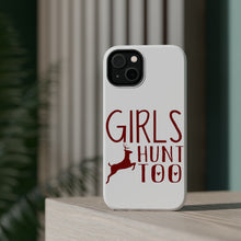 DistinctInk ToughCase for Apple iPhone, Compatible with MagSafe Charging - Girls Hunt Too - Deer