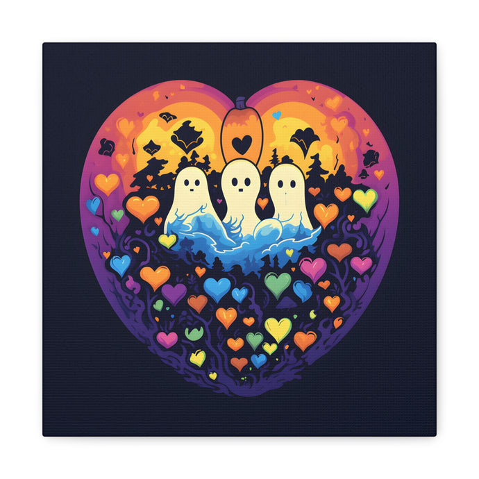 DistinctInk Canvas Wall Art with A Life Of Adventure for Halloween LGBTQ+ Pride