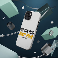 DistinctInk ToughCase for Apple iPhone, Compatible with MagSafe Charging - I'm the Dad Joke-King (Get-It?)