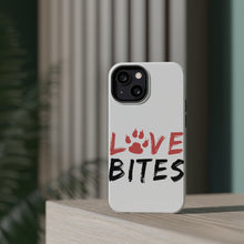 DistinctInk ToughCase for Apple iPhone, Compatible with MagSafe Charging - Love Bits - Dog Paw