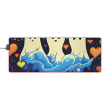 DistinctInk LED Gaming Mouse Pad with A Life Of Adventure Design for Halloween  LGBTQ+ Pride