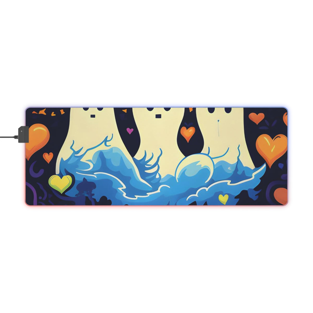 LED Gaming Mouse Pad with A Life Of Adventure Design for Halloween LGBTQ+ Pride, view 6