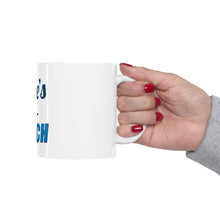 DistinctInk Glossy White Coffee / Tea Mug - Life's a Beach