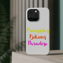 DistinctInk ToughCase for Apple iPhone, Compatible with MagSafe Charging - Pineapples Bikinis Paradise