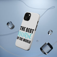 DistinctInk ToughCase for Apple iPhone, Compatible with MagSafe Charging - The Best Nurse In The World