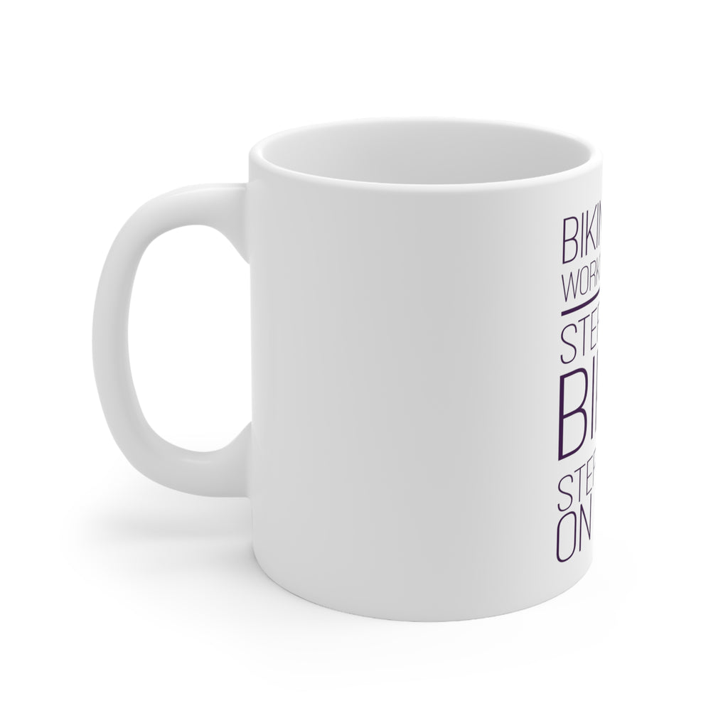 Glossy White Coffee / Tea Mug - Bikini Body Workout Plan Get Bikini Put On Body, view 2