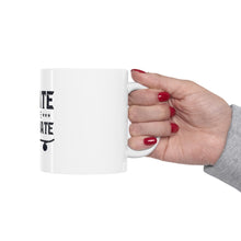 DistinctInk Glossy White Coffee / Tea Mug - I Skate on the First Date