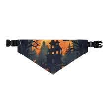 DistinctInk Adjustable Pet Banana Collar with Spooky Trick or Treating Design for Halloween