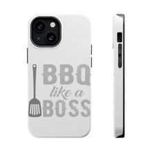 DistinctInk ToughCase for Apple iPhone, Compatible with MagSafe Charging - BBQ Like a Boss Barbecue