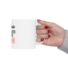 DistinctInk Glossy White Coffee / Tea Mug - My Favorite Hockey Player Calls Me Mom