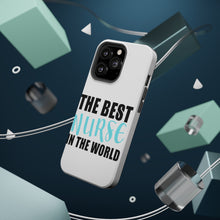 DistinctInk ToughCase for Apple iPhone, Compatible with MagSafe Charging - The Best Nurse In The World