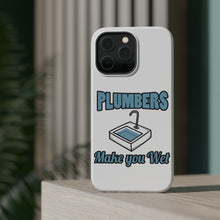 DistinctInk ToughCase for Apple iPhone, Compatible with MagSafe Charging - Plumbers Make You Wet