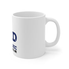 DistinctInk Glossy White Coffee / Tea Mug - Dad and Mechanic - Nothing Scares Me