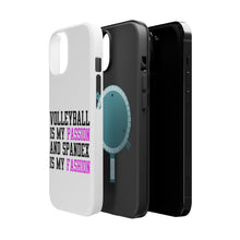 DistinctInk ToughCase for Apple iPhone, Compatible with MagSafe Charging - Volleyball is My Passion Spandex My Fashion