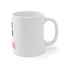 DistinctInk Glossy White Coffee / Tea Mug - Life is Better with Baseball