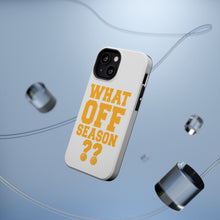 DistinctInk ToughCase for Apple iPhone, Compatible with MagSafe Charging - What Off Season? Basketball