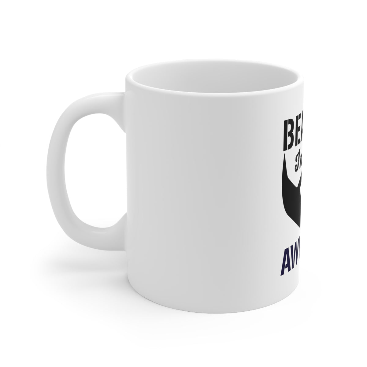 Glossy White Coffee / Tea Mug - Bearded Inked & Awesome, view 2