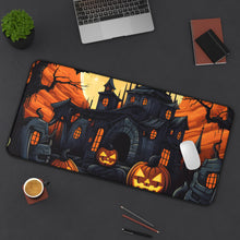 DistinctInk Desk Mat with Darkness Falls on Halloween Design for Halloween
