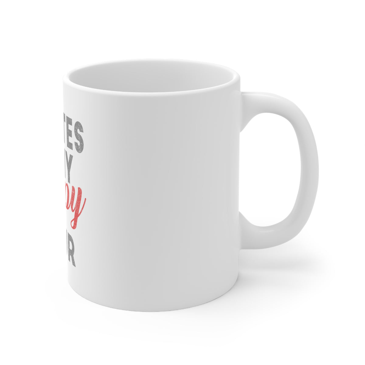 Glossy White Coffee / Tea Mug - Pilates is My Happy Hour, view 3