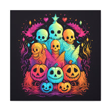 DistinctInk Canvas Wall Art with The Joy of Connecting for Halloween LGBTQ+ Pride