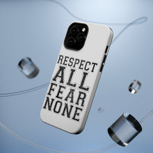 DistinctInk ToughCase for Apple iPhone, Compatible with MagSafe Charging - Respect All Fear None