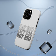 DistinctInk ToughCase for Apple iPhone, Compatible with MagSafe Charging - Eat Big Lift Big Get Big