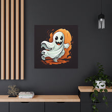 DistinctInk Canvas Wall Art with Silly Specter Sprites for Halloween