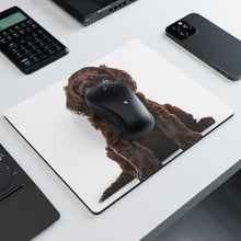 DistinctInk Mouse Pad - 1/4" Foam Rubber - Irish Water Spaniel Puppy