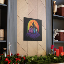 DistinctInk Canvas Wall Art with Discover Your True Path for Halloween LGBTQ+ Pride