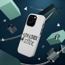 DistinctInk ToughCase for Apple iPhone, Compatible with MagSafe Charging - I'm a Chick with a Stick Golf