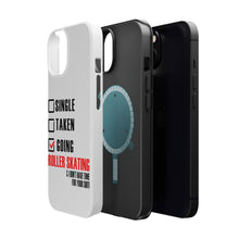 DistinctInk ToughCase for Apple iPhone, Compatible with MagSafe Charging - Single Taken Going Roller Skating